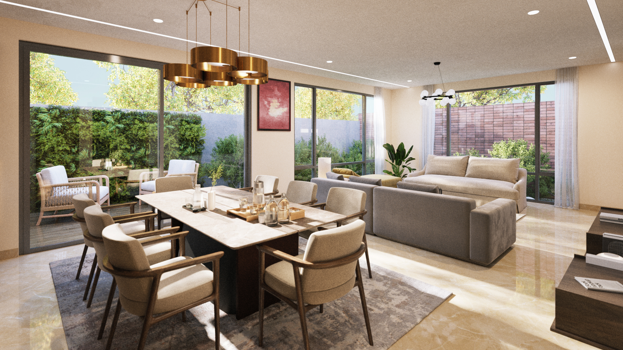 Expansive Living & Dining